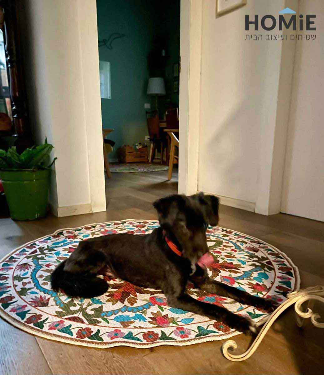 שטיח סמרקנד עגול וינטג' צבעוני סלון ושאר הבית
